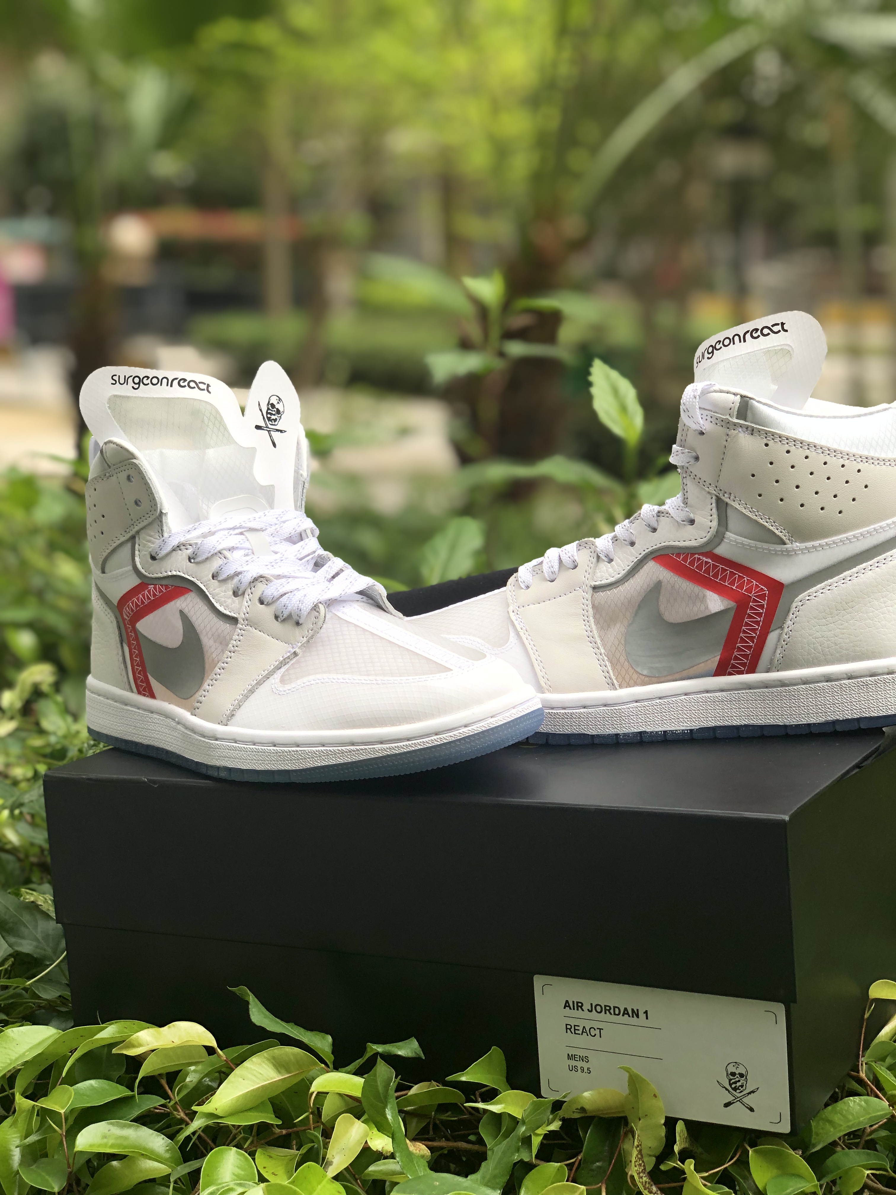 2019 ELement 87 x Air Jordan 1 Retro White Silver - Click Image to Close